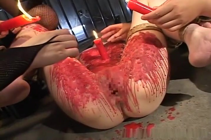 Hot wax torture for Asian sex slave