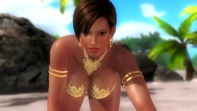 Dead or alive 5 Sexy Lisa private show in tight microbikini ! what an ass !