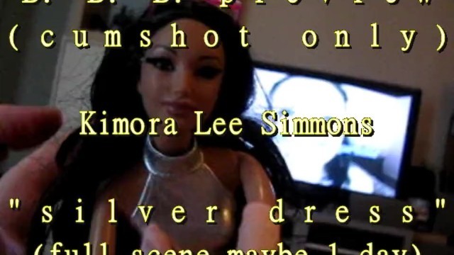 B.B.B.preview: Kimora Lee Simmons "Silver Dress"(cum only) AVI noslomo